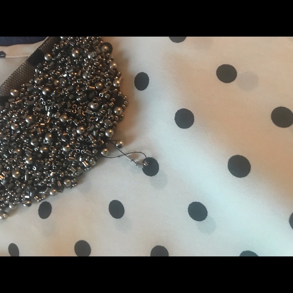 Women’s beaded polka dot blouse Kirra brand - Picture 3 of 7